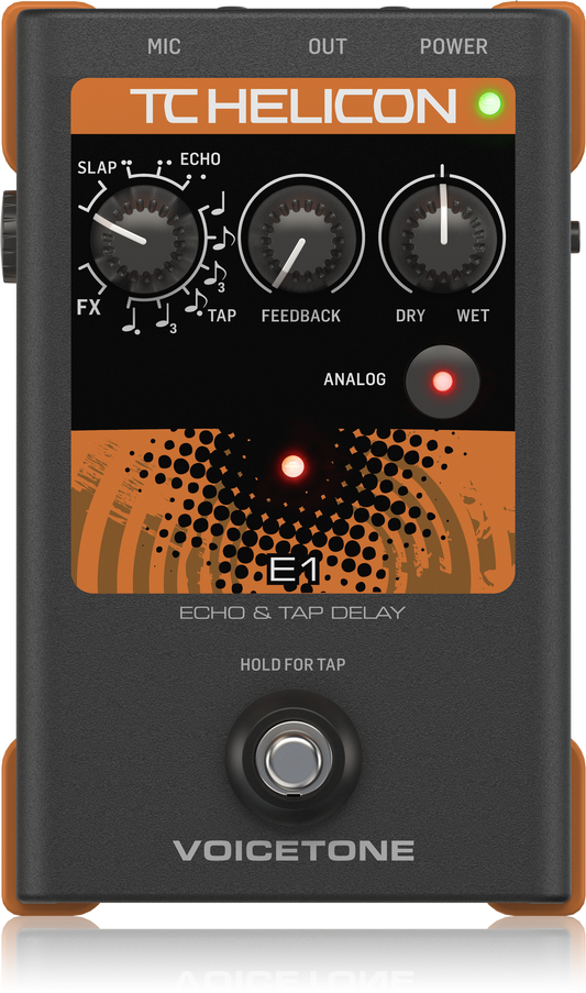 TC Helicon Voicetone E1 Vocal Echo Effects Pedal