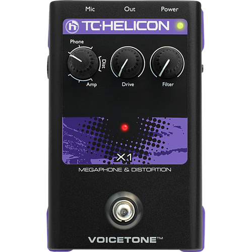 TC Helicon Voicetone X1 Megaphone and Distortion Pedal