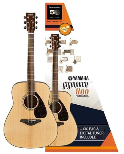 Yamaha Gigmaker FG800 Matte - Acoustic Guitar Value Pack