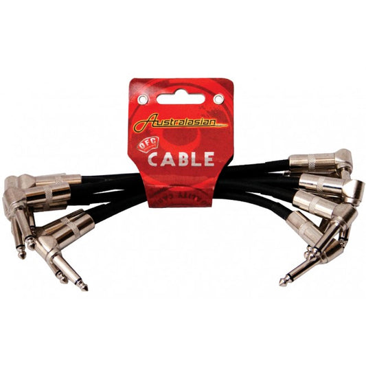 Australasian 6" Right Angle Patch Cable - 6 Pack