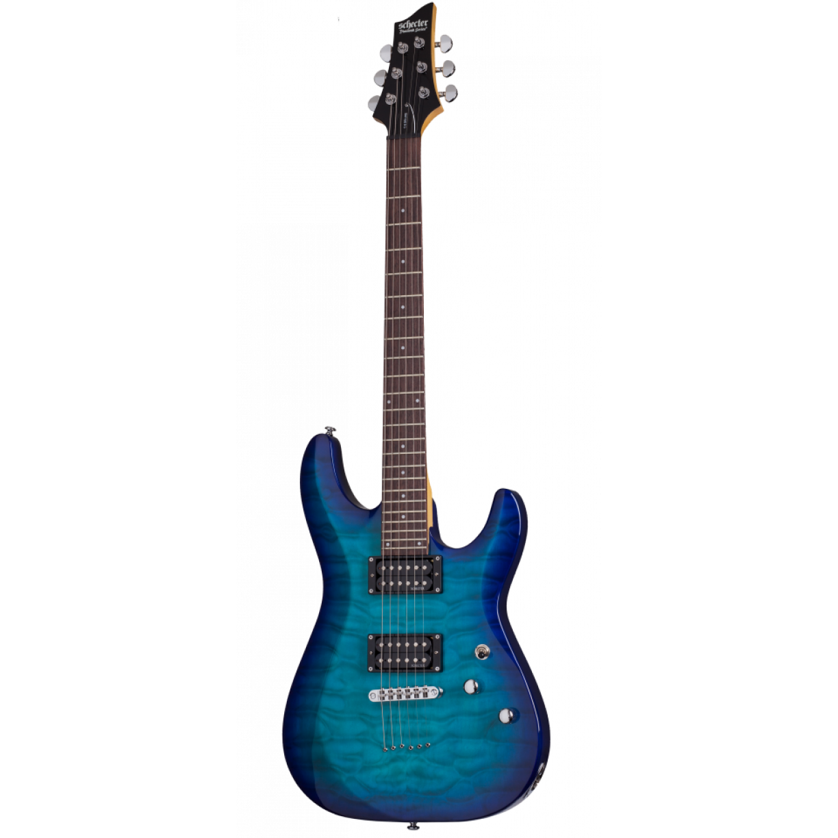 Schecter C-6 Plus Electric Guitar Ocean Blue Burst
