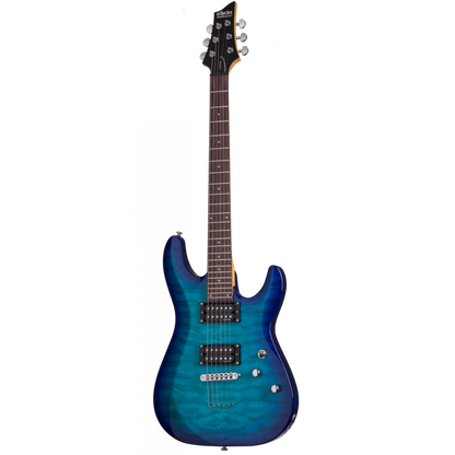 Schecter C-6 Plus Electric Guitar Ocean Blue Burst