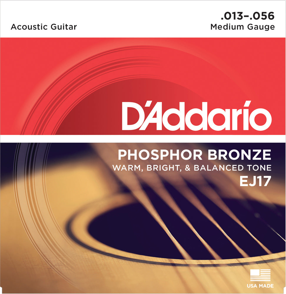 D'Addario Acoustic Phosphor Bronze EJ17 - 13-56 Medium