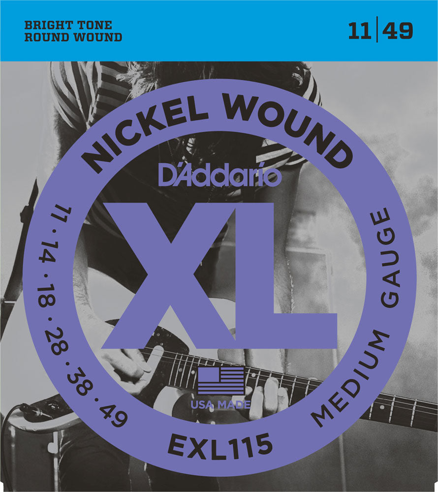 D'Addario Electric XL Nickel Wound EXL115 - 11-49 Medium