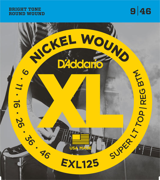 D'Addario Electric XL Nickel Wound EXL125 - 9-46 Super Light Top/Regular