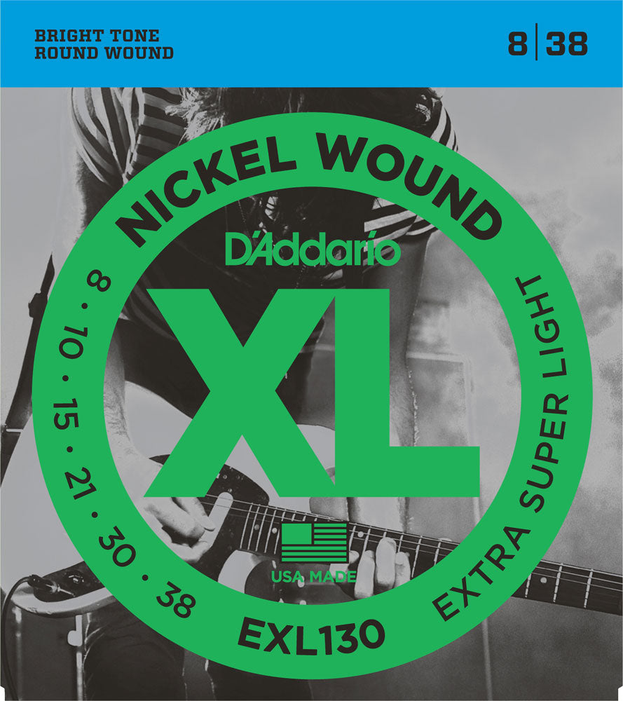 D'Addario Electric XL Nickel Wound EXL130 - 8-38 X-Super Light