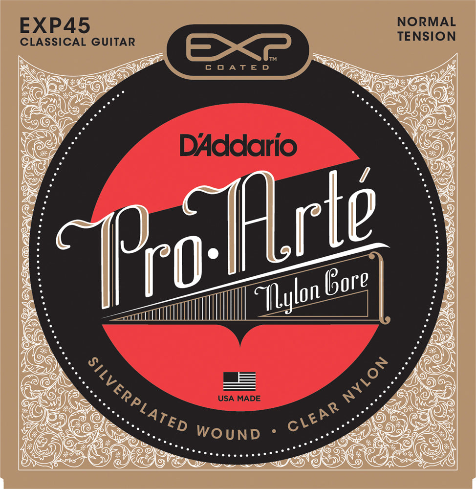 D'addario EXP45 Pro Arte Coated Classical Composite Core - Normal Tension