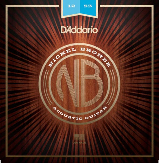 D'Addario Acoustic Nickel Bronze NB1253 - 12-53 Light