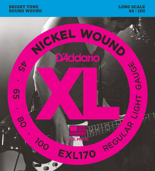 D'Addario Bass Nickel Wound EXL170 - 45-100 Light