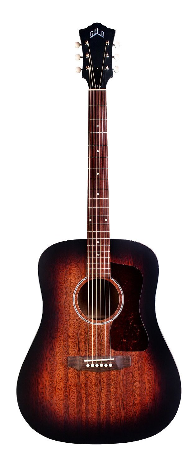GUILD USA D-20 DREADNOUGHT - ALL MAHOGANY VINTAGE SUNBURST