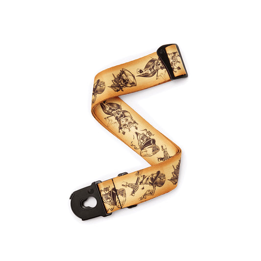 D'ADDARIO ALCHEMY - ROGUES GALLERY - LOCKING GUITAR STRAP