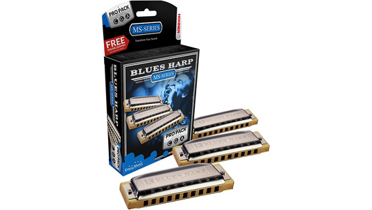 Hohner Ms-series Blues Harp Pro Pack - Key Of C, G And A