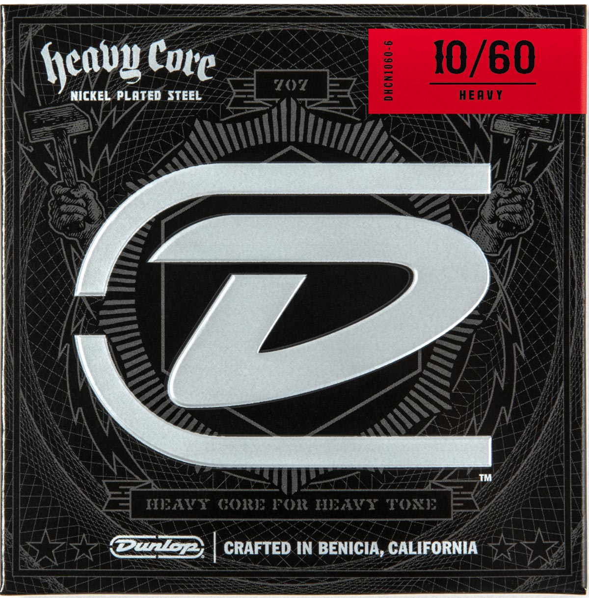 Dunlop Heavy Core Electric Strings - 10-60 Heavy Strings 7-String