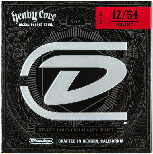 Dunlop Heavy Core Elecric Strings - 12-54 Heaviest