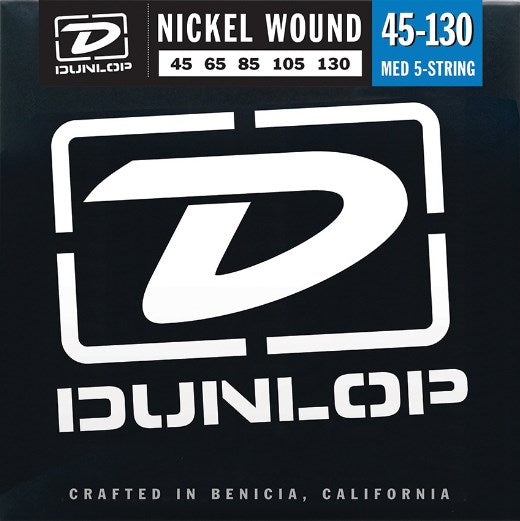 Dunlop Nickel Wound Bass Strings - 5-String 45-130