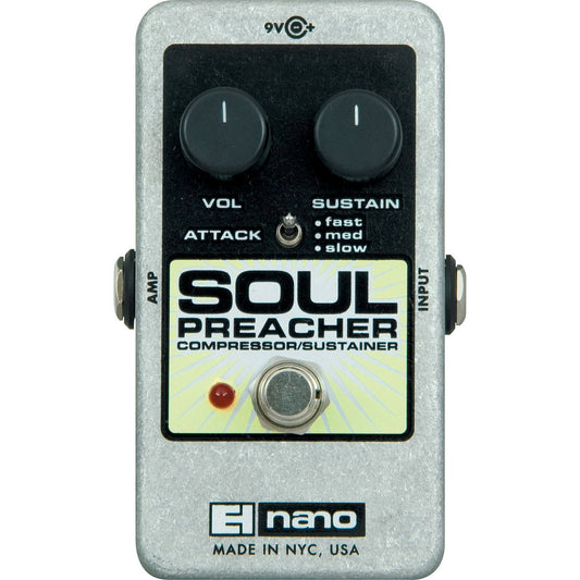 Electro-Harmonix Nano Soul Preacher Compressor Sustainer Pedal