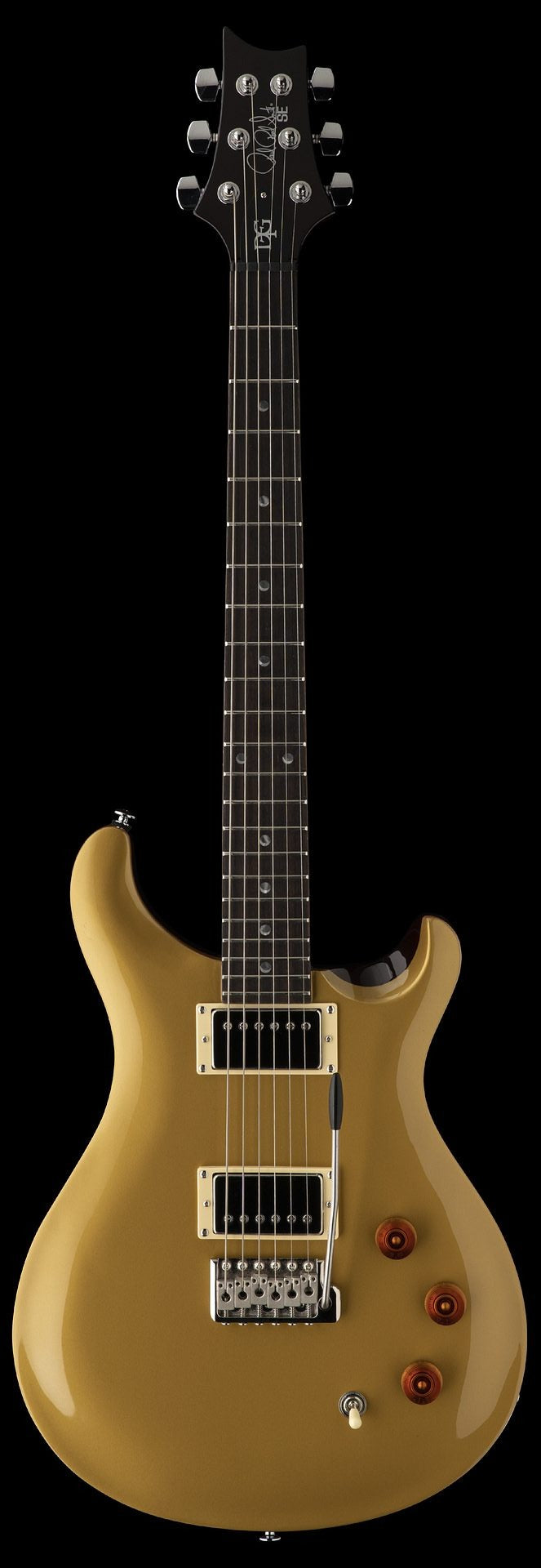 PRS SE DGT David Grissom Trem Moons - Gold Top