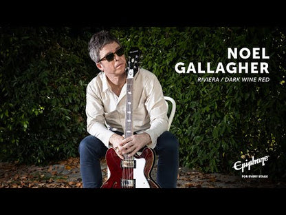 Epiphone Noel Gallagher Riviera - Dark Wine Red