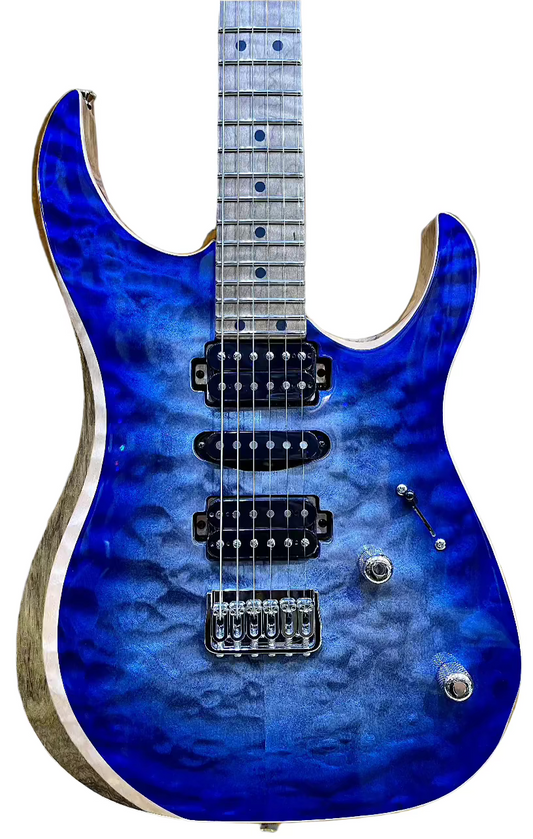 LSL Instruments XT4 Deluxe - Trans Blue Burst - 'Boracay'