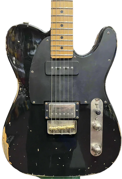 LSL Instruments Bad Bone 290 T-Bone w/ P90 - Black - 'Emu'