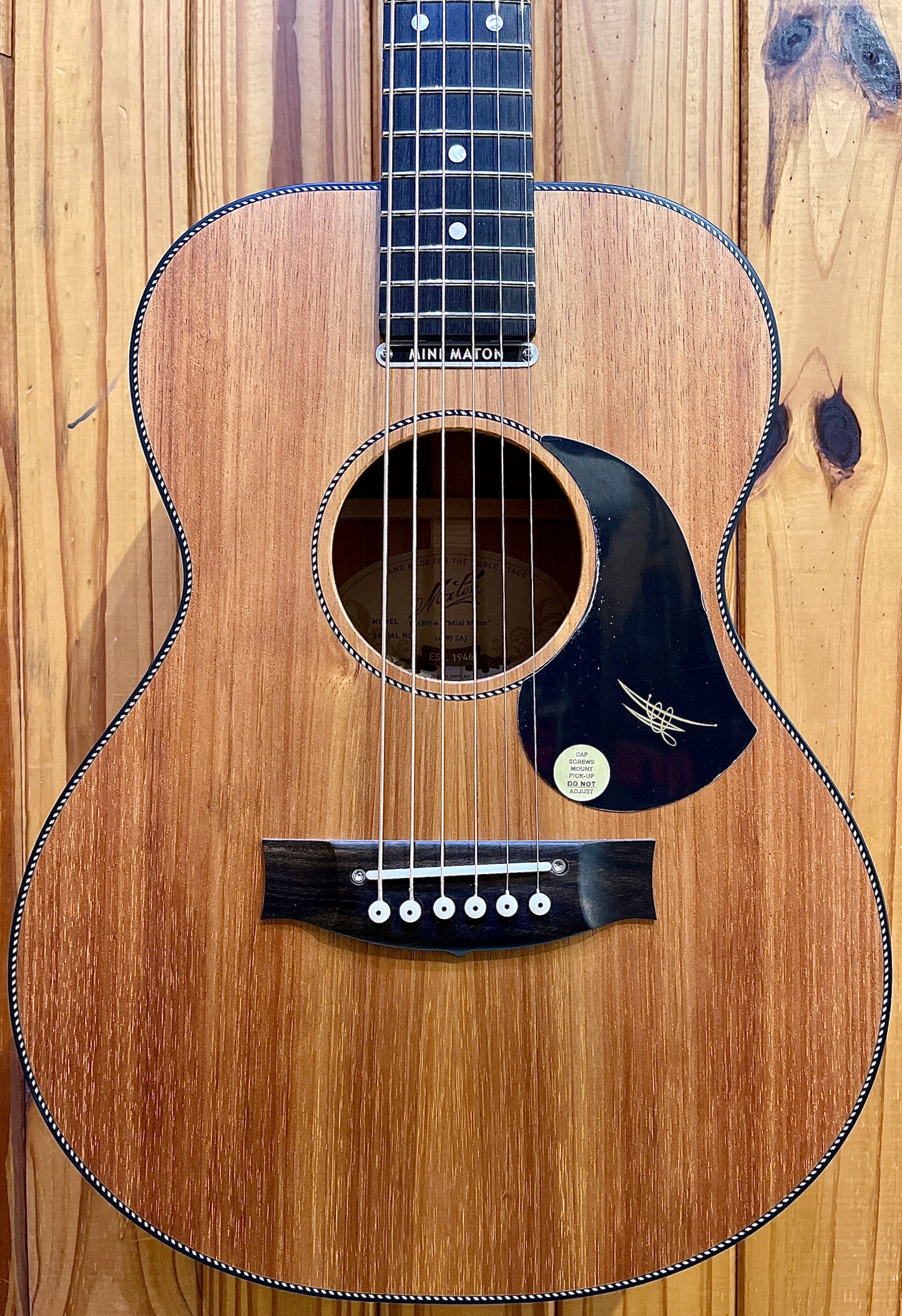 Maton EMBW-6 Mini Maton - Blackwood with Pickup & Hard Case