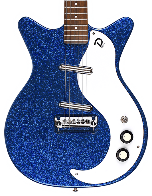 Danelectro '59M NOS+ Electric Guitar Blue Metal