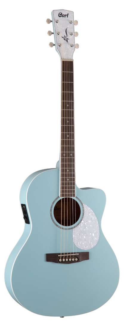Cort Jade Classic Sky Blue Open Pore Acoustic Guitar