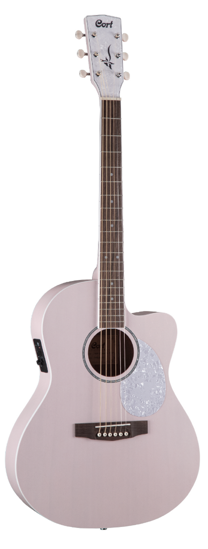 Cort Jade Classic Pastel Pink Open Pore Acoustic Guitar
