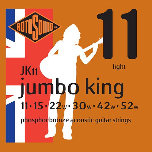 Rotosound JK11 Jumbo King Acoustic Guitar Strings - 11-52