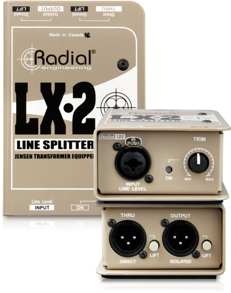 Radial LX-2 Mic Line Splitter