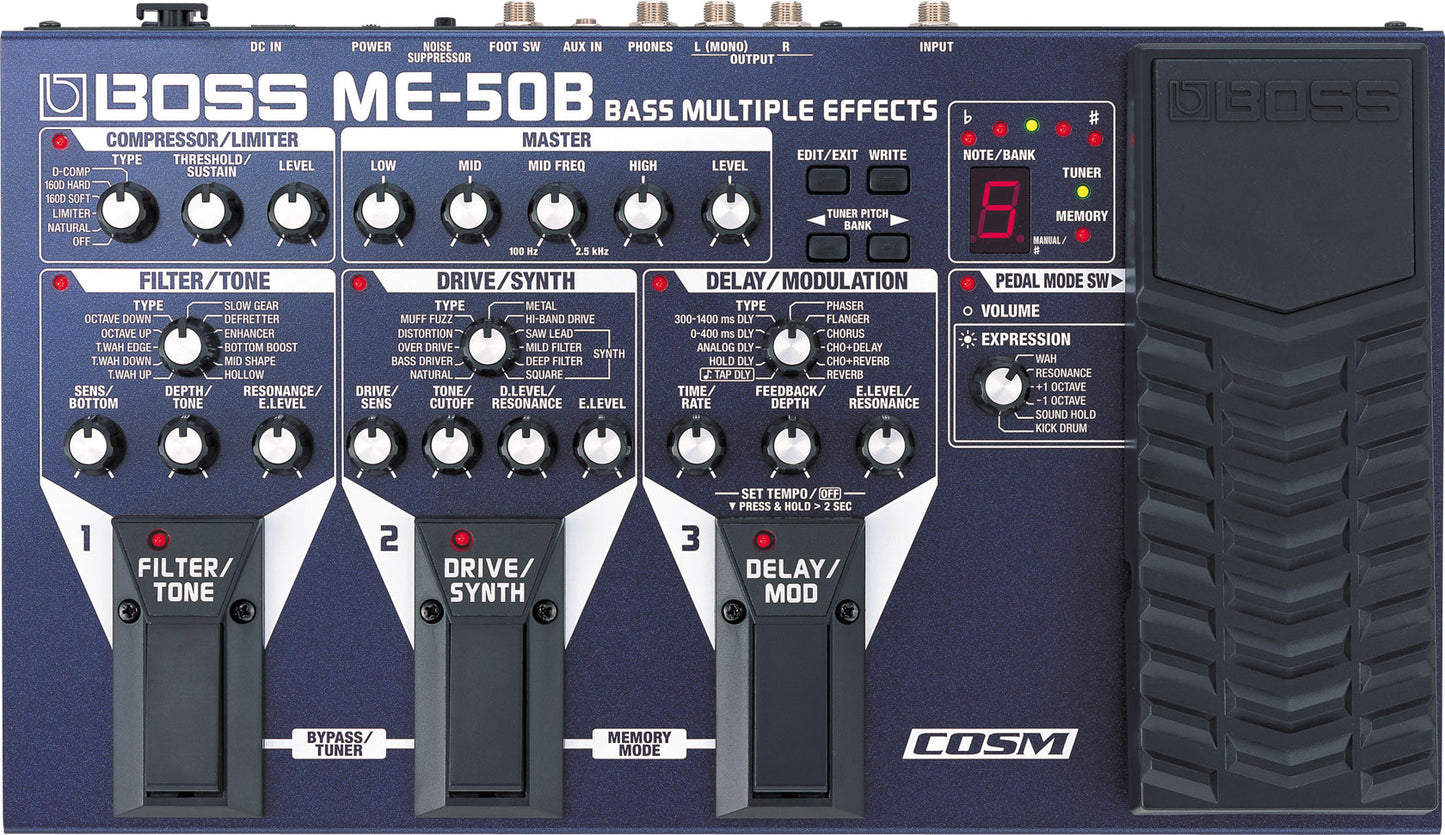 Boss ME-50B - Bass Multi Effects Processor