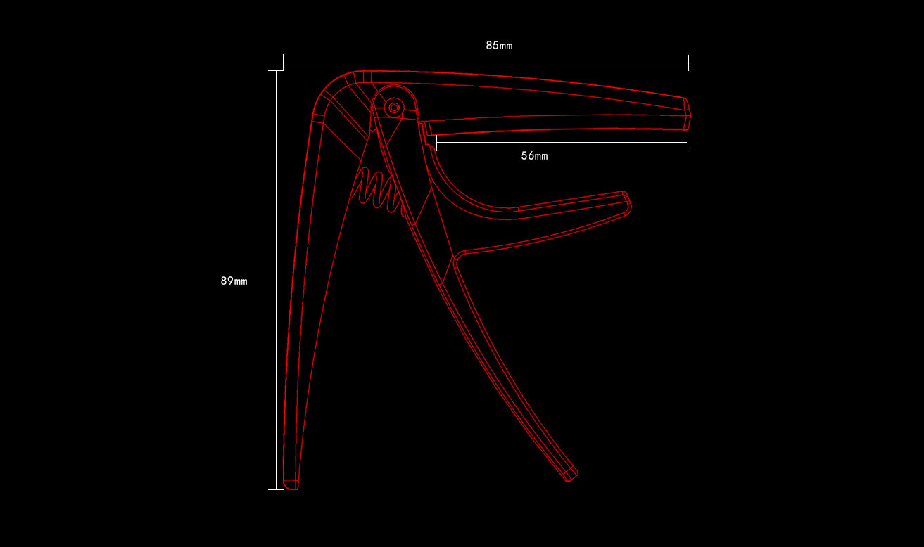 Aroma Acoustic & Electric Trigger Capo Gold