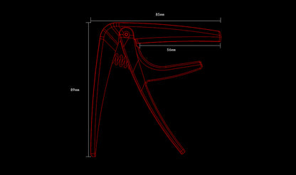 Aroma Acoustic & Electric Trigger Capo Gold