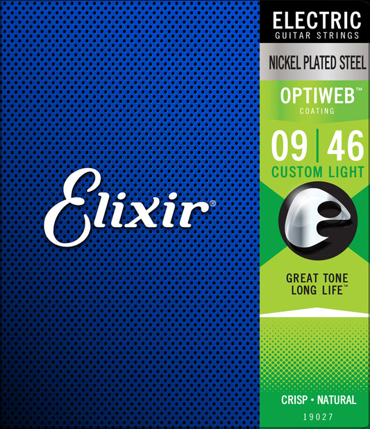 Elixir Electric Nickel Plated w/ Optiweb Coating - 9-46 Custom Light
