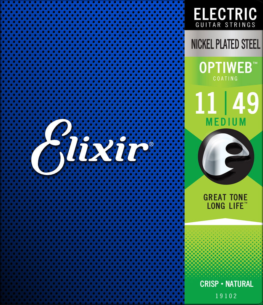Elixir Electric Nickel Plated w/ Optiweb Coating - 11-49 Medium