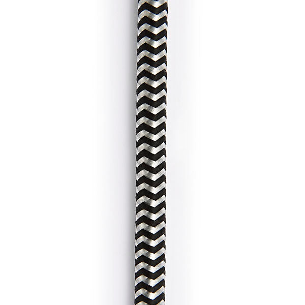 D'ADDARIO CUSTOM SERIES BRAIDED INSTRUMENT CABLE - GREY 15'