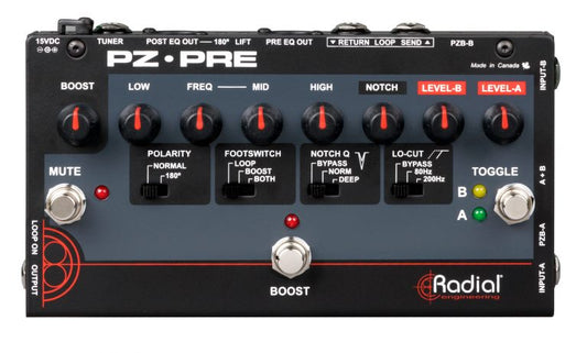 Radial PZ-Pre Acoustic Instrument Preamp