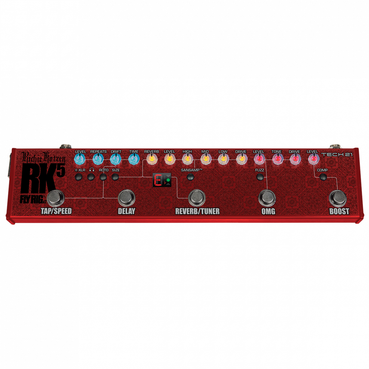 Tech 21 Sansamp Ritchie Kotzen FlyRigV2 Pedalboard | Guitar Bros Tech 21 Sansamp Ritchie Kotzen FlyRigV2 Pedalboard | Guitar Bros