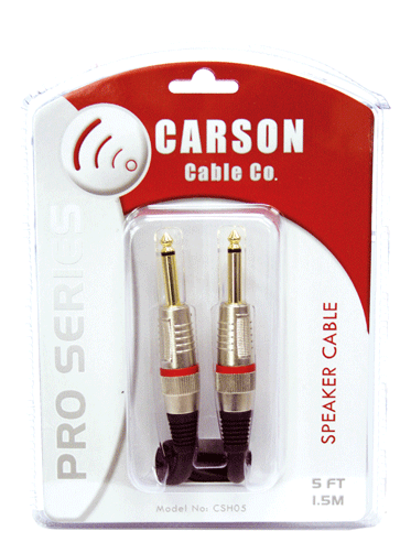 CARSON PRO SERIES 5FT SPEAKER CABLE