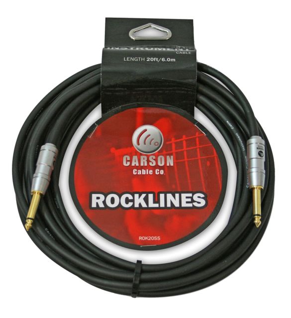 Carson Rocklines 20ft Instrument Cable