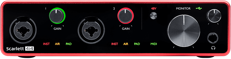 Focusrite Scarlett 4i4 (3rd Gen) USB Audio Interface
