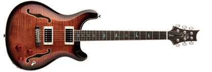 PRS SE Hollowbody II Piezo - Black Gold Burst