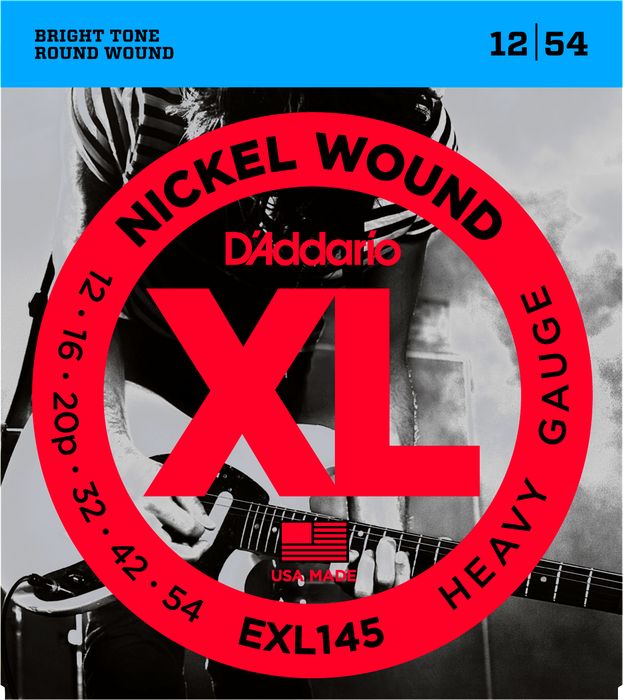 D'Addario Electric XL Nickel Wound EXL145 - 12-54 Heavy