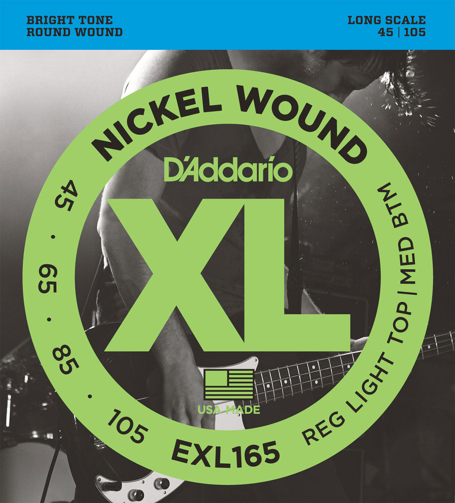 D'Addario Bass Nickel Wound EXL165 - 45-105 Light/Medium
