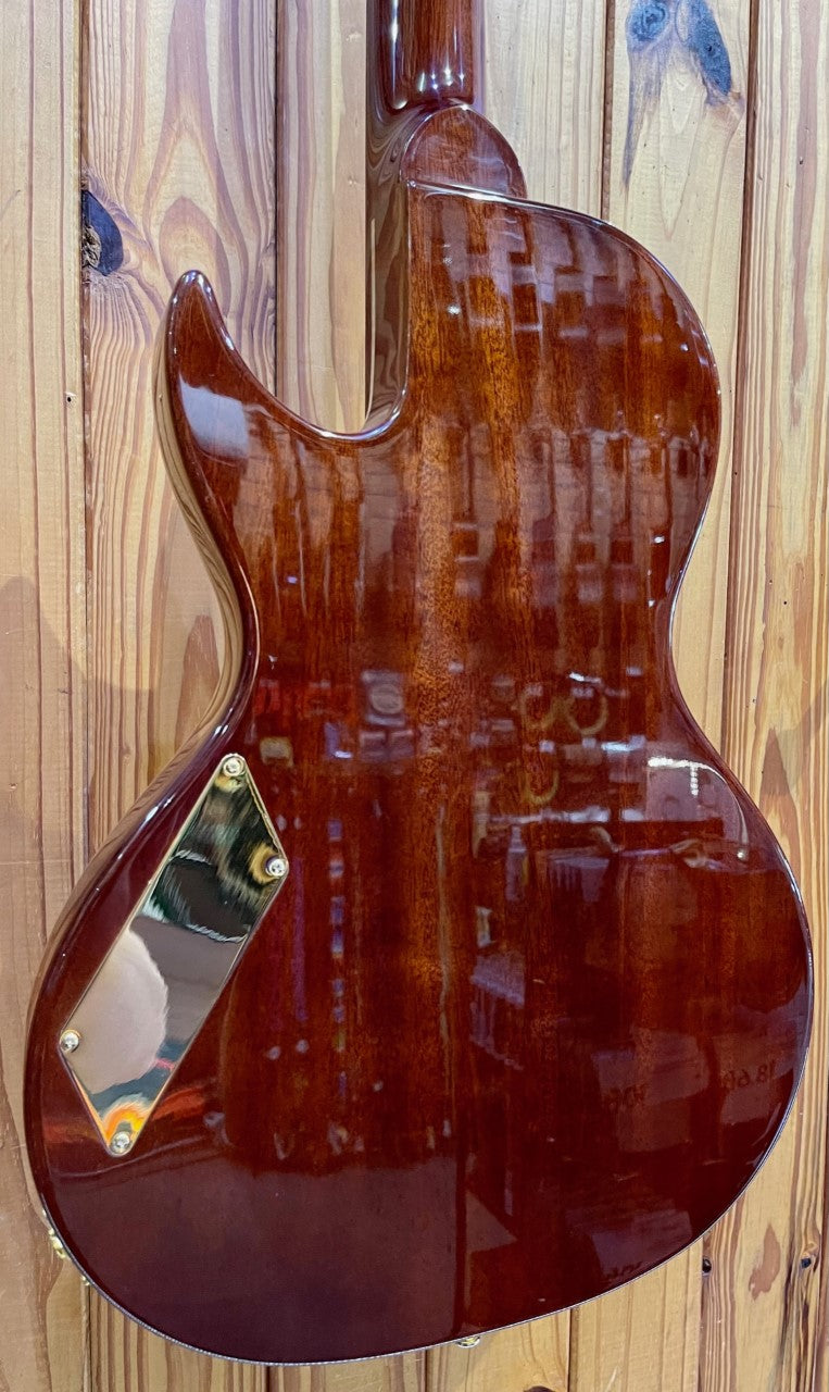 B&G Little Sister Crossroads Cutaway P90 - Honey Burst