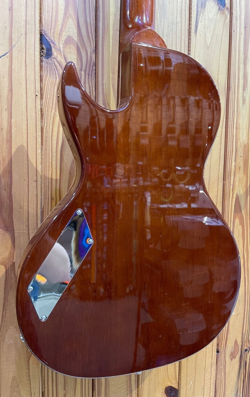 B&G Step Sister Cutaway - Humbuckers - Quilted Maple - Wolf Burst