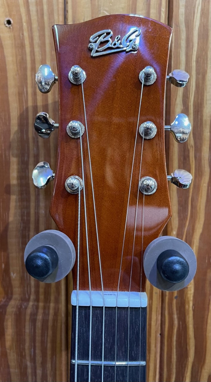 B&G Step Sister Cutaway - Humbuckers - Quilted Maple - Wolf Burst