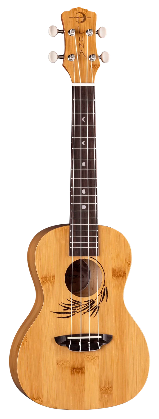 Luna Bamboo Concert Ukulele w/ Gig Bag