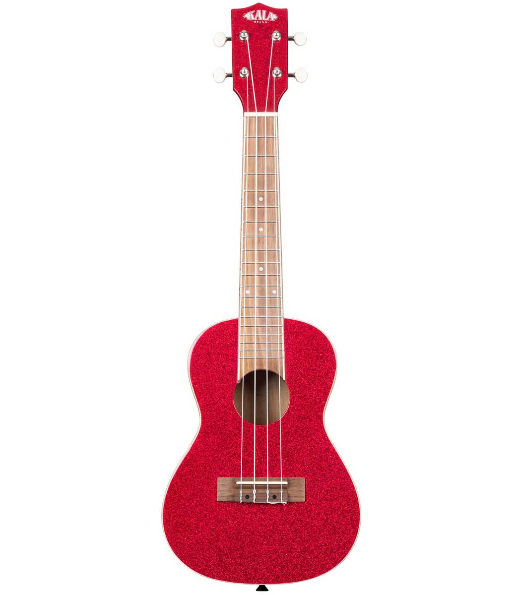 Kala Concert Sparkle Ukulele - Ritzy Red